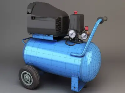air compressor Low-poly 3D model purchase