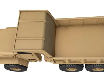 M929A2 All Wheel Drive Dump Truck  3D model
