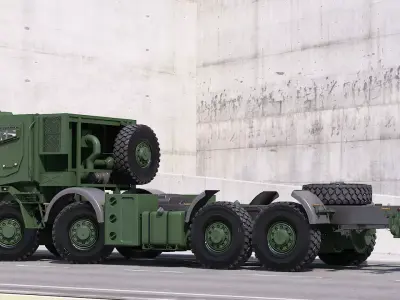 Custom vehicle 8x8 3d model 3D model