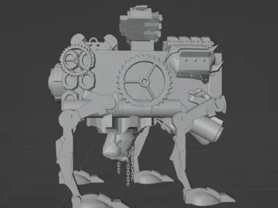 Robot Walker Free 3D model