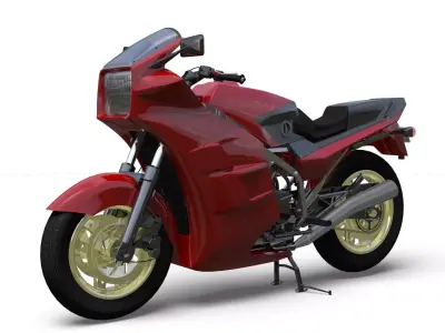 750cc motorcycle 3D model purchase