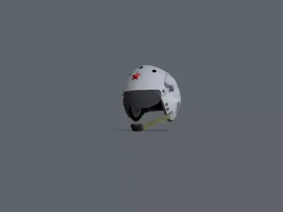 China Air Force Helmet TK-11C Low-poly 3D model