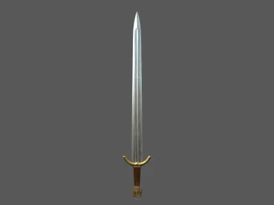Gondor Sword - The Lord of the Rings Low-poly 3D model