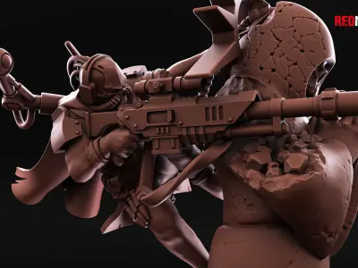 Sniper Assassin  Free 3D print model