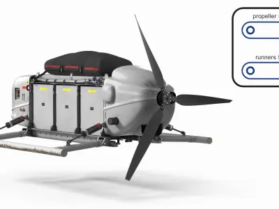  Snowgoose UAV MMIST CQ-10 Rigged 
