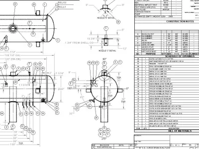 Pressure Vessel With CALCULATIONS 3D model