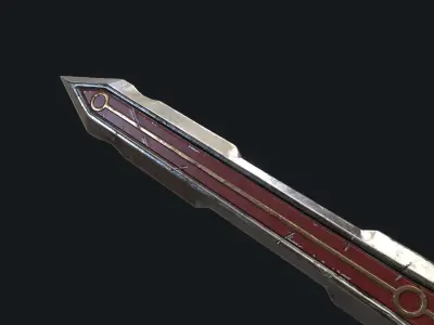 Fantasy Stylish- Dagger of Rave Low-poly 3D model
