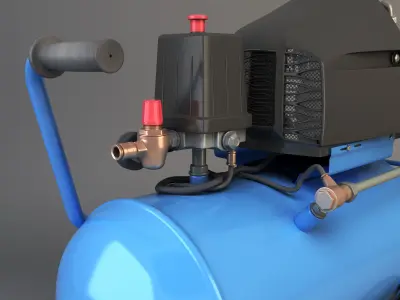 air compressor Low-poly 3D model purchase