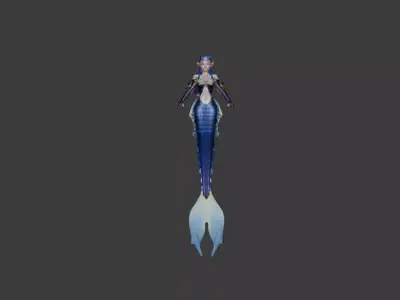 Mermaid  Fantasy 3D Character Model  3D model