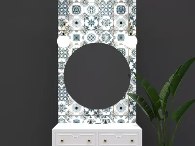 Classic Vanity Unit Low-poly 3D model