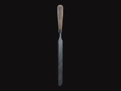 Medieval Chisels V08 Low-poly 3D model