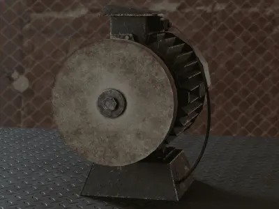 USSR Grinding Motor 4K 3D model