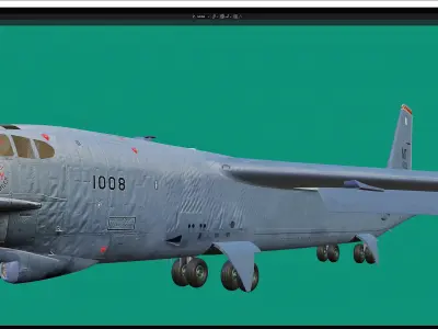 B-52 model Free 3D model