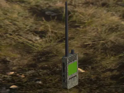 Highpoly Military CB radio 3D model