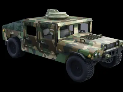 Humvee Military 3D model by mikeangelojmatos21