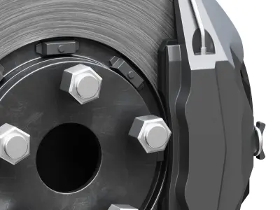 Car braking system for SUV cars 3D model