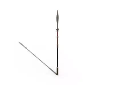 Spear sword Free low-poly 3D model