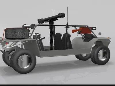 Spider LSV Low-poly 3D model