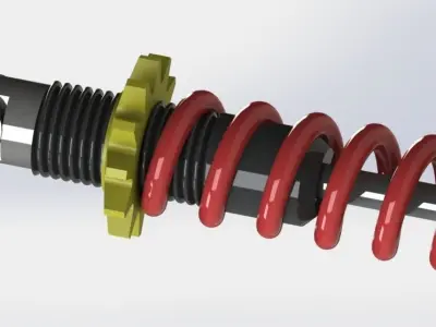 MotorCycle Shock Absorber 3D model