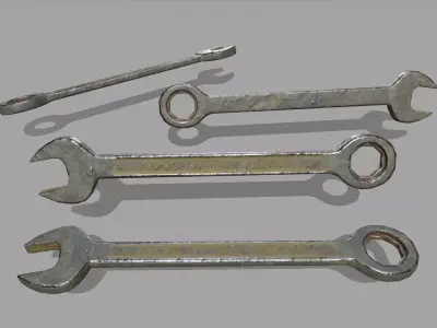 wrenc wrench Low-poly 3D model