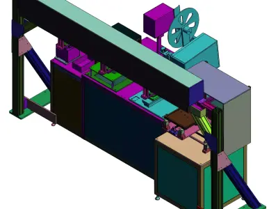 Mobile Phone Detection and Film Laminating Machine   3D model