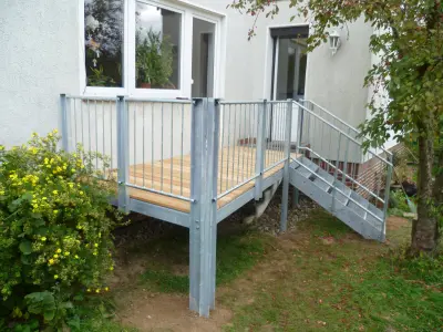 Terrace with Stairs Free 3D model
