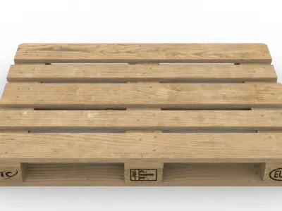 EUR UIC pallet  3D model