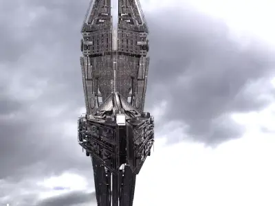 Dreadnaught Ship Wreck4  3D model