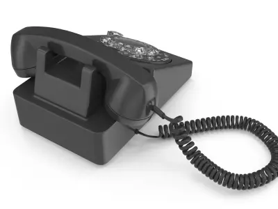 Old Phone Low-poly 3D model