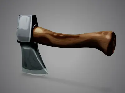 Handcrafted Axe 3D Model 3D model