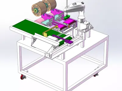 SCARA Robot Labeling Machine 3D model