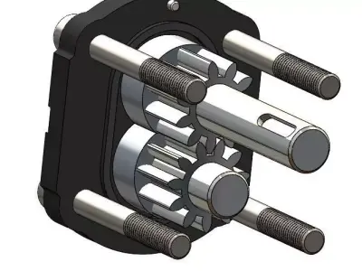 Hydraulic Pump 3d Sketch 3D model