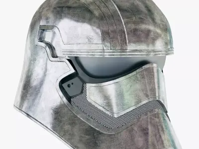 Star Wars First Order Captain Phasma Helmet 3D model