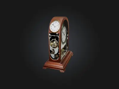 Broken Clock Low-poly 3D model