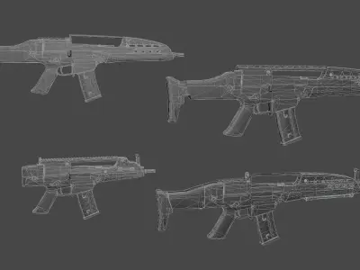 HK XM8 Tommy Build Low-poly 3D model