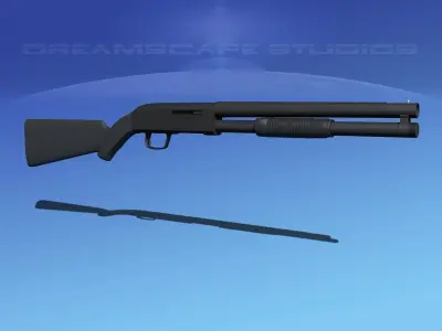 Tactical 12 Gauge Shotgun  3D model
