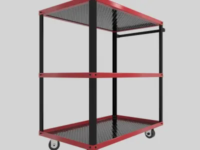 Workshop Service Trolley 4 3D model