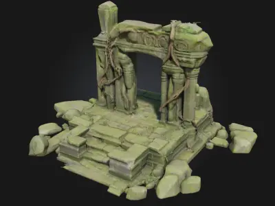 Ancient Ruins  Echoes of a Forgotten Civilization 3D model