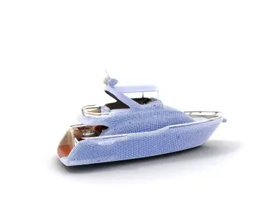 Luxury Yacht model pack Low-poly 3D model