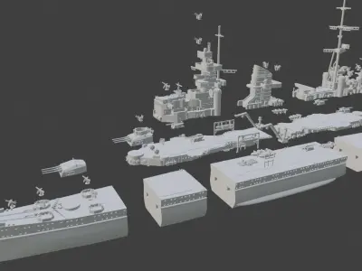 1-300 KMS Mainz cruiser 3D printed model 3D print model
