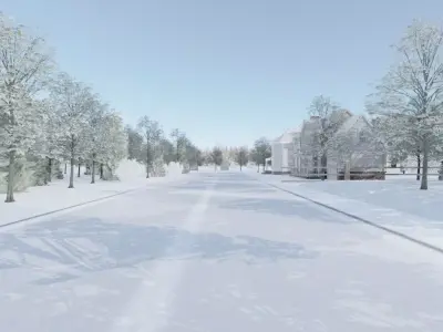 Winter Construction Site 3D model purchase
