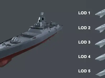 Asset - Army - Gorshkov - 3D MODEL Low-poly Low-poly 3D model Low-poly 3D model