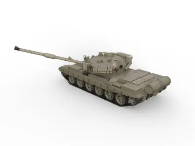 Military tank army vehicle battle 3D model