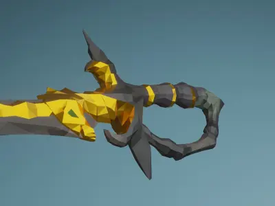 Ferryman Cutlass  Sea of Thieves Low-poly 3D model