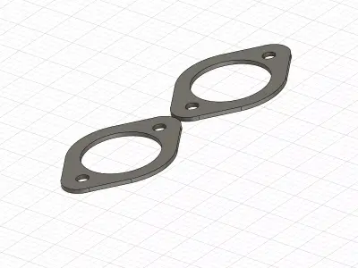 Rear strut reinforcement plate for E36 3D model