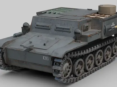 Ammunition Tractor VK 3-02 3D model