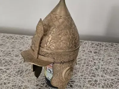 Ottoman Imperial Guard War Helmet  Highly Detailed 3D Model 3D print model