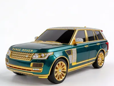 Luxury Jeweled Range Rover Vogue Low-poly 3D model