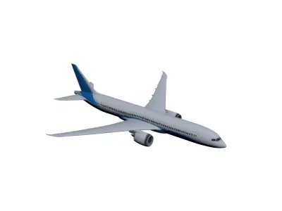 Boeing 787 Dreamliner Passenger Aircraft Widebody Jet 3D model