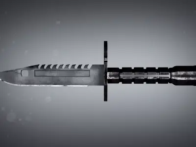 M9 Bayonet Free low-poly 3D model order